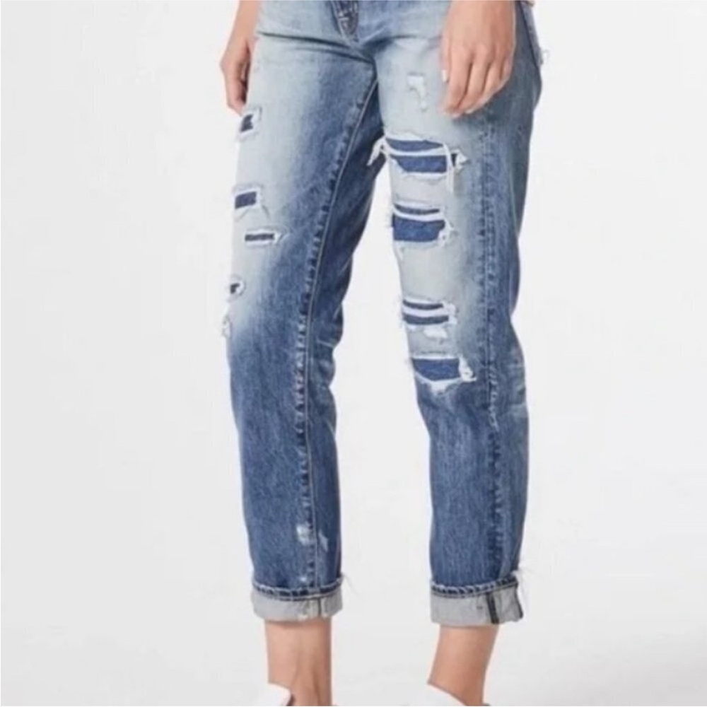 AG Adriano Goldschmied The Ex-Boyfriend Slouchy Slim Distressed NWT 24